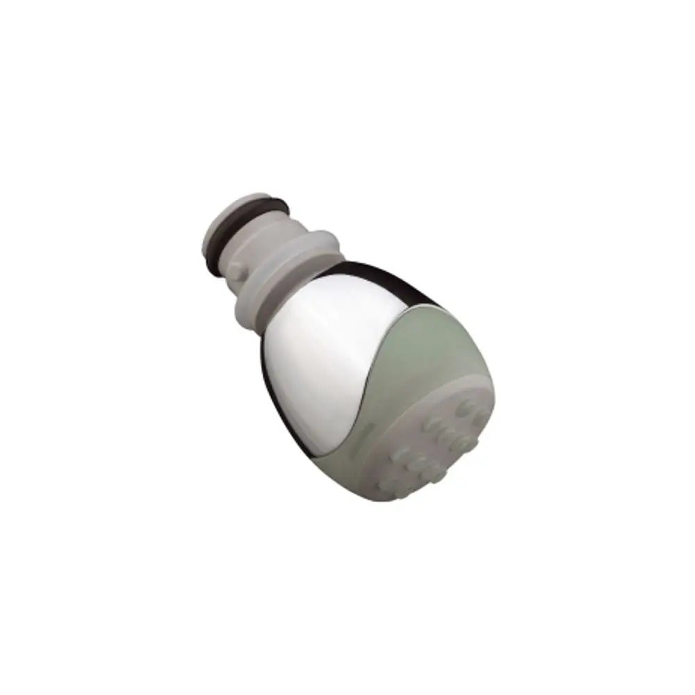 Weißer Strahleinsatz mit grauem und schwarzem Element, der zur Anpassung des Wasserstrahls dient. Produkt von Hansgrohe, gefertigt für eine flexible Nutzung in der Dusche.